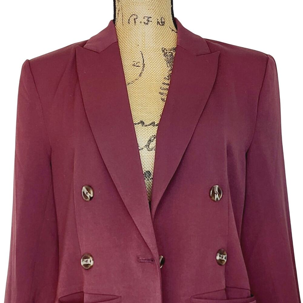 Nic+Zoe Avenue Redwood Double Breasted Stretch Blazer Size 6 NWT - Picture 4 of 11